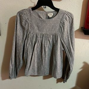 Light gray long sleeve shirt, extra small